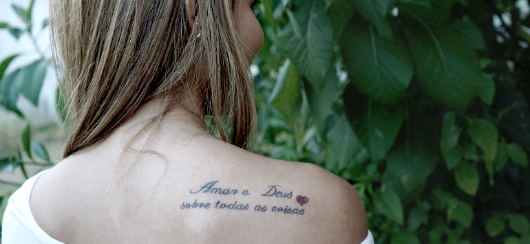 tatuagens escritas