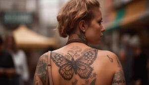 tatuagem nas costas feminina