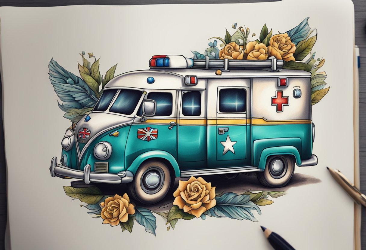 Tatuagem de Ambulância: Significado e Inspirações Tatuagem de Ambulância: Significado e Inspirações