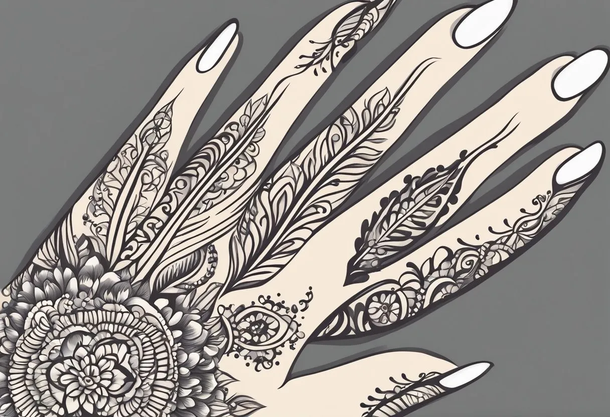 tatuagem de henna simples