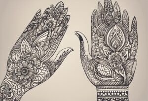 tatuagem de henna simples
