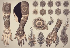 tatuagem de henna no braco
