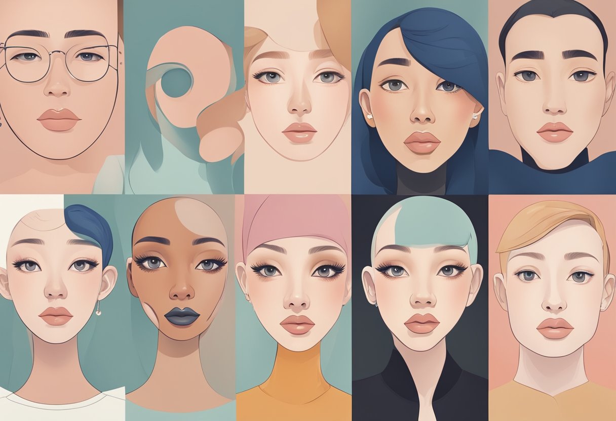 Lugar para Colocar Piercing Perto de Mim: Dicas Essenciais de Escolha Um close de várias partes específicas do corpo com piercings, como orelhas, nariz e lábios, exibidos em um fundo limpo e minimalista.