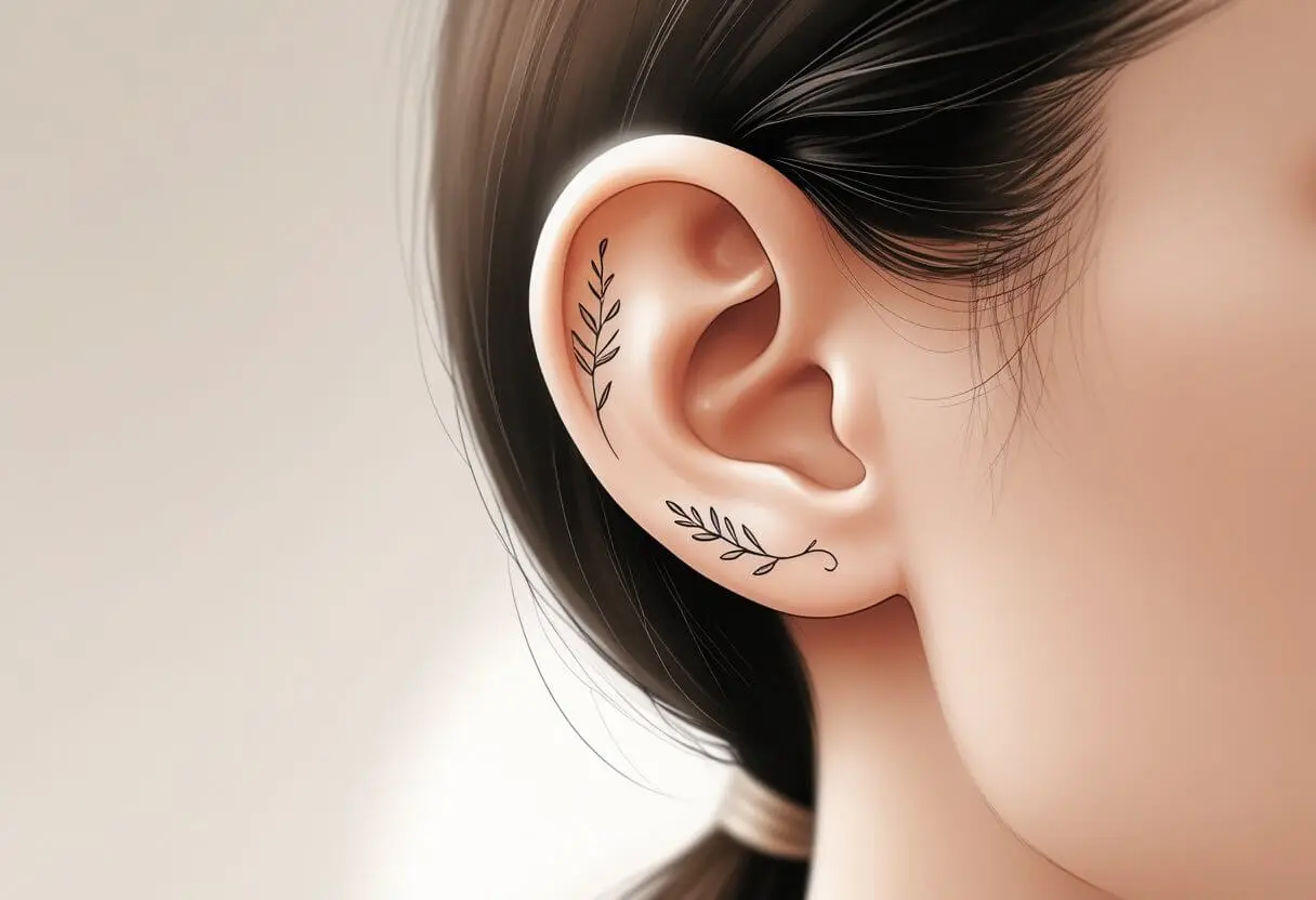 Tatuagem atrás da orelha: ideias, cuidados e dicas essenciais tatuagem atrás da orelha