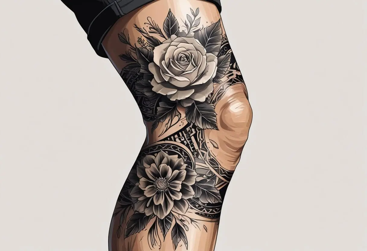 tatuagem joelho