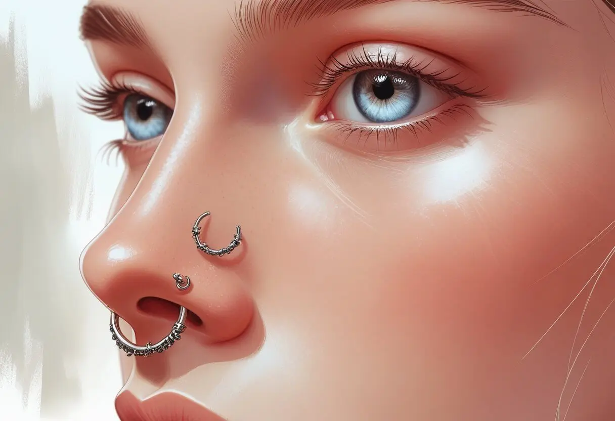 Septum Piercing Guia Completo de Estilo e Cuidados septum piercing