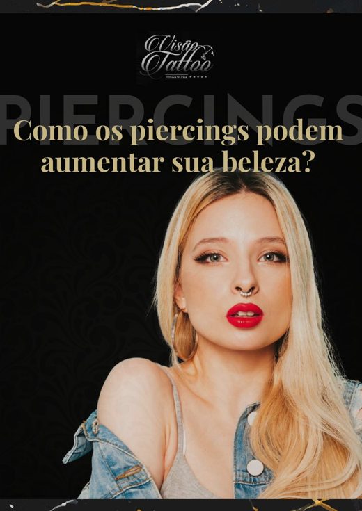 Capa do e-book gratuito de piercing da Visão Tattoo