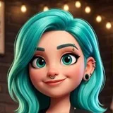 Clara, mascote de piercing da Visão Tattoo